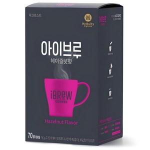 아이브루 헤이즐넛향 원두커피믹스, 1g, 70개입, 1개