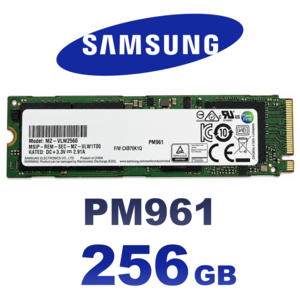 NVMe M.2 2280 SSD, 삼성 PM961, 256GB