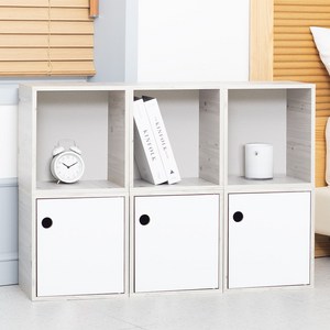 리드디 화이트 공간박스 오픈형 3p + 도어형 3p, 1개