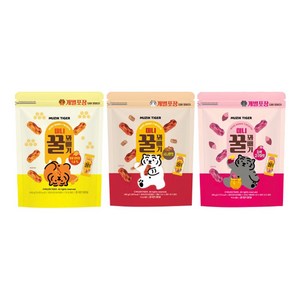무직타이거 미니꿀꽈배기 세트 (오리지널+시나몬+자색고구마 / 각 400g), 400g