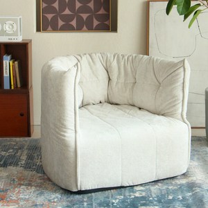 중세풍 브리건틴 딥 릴랙세이션 소파 프리미엄 소프트 쉘니울 원단 거실/침실/사무실 겸용, Ivory