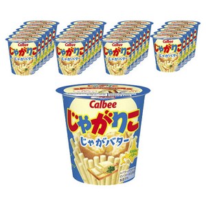 brand 카루비 자가리코 쟈가버터 일본 감자 과자 스낵, 55g, 24개 골드박스 특가