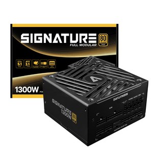 AONE 시그니처 1300W 80PLUS골드 풀모듈러 ATX3.1 블랙