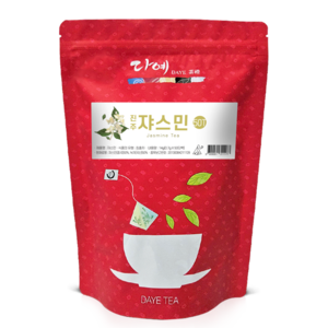 [본사직영] 다예 맛있는 자스민차 생분해 삼각티백, 700mg, 1개, 50개입