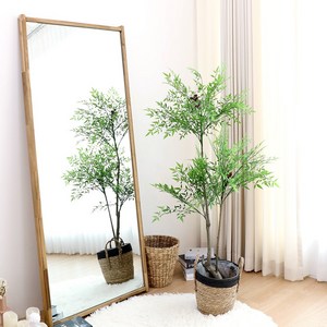 식물 인테리어 조화 나무 인조 화분 남천나무, 1개, 남천나무 150cm
