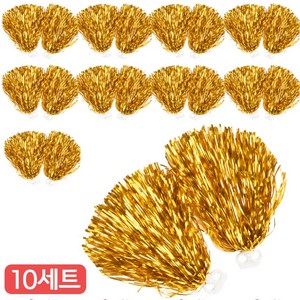 더블손잡이 꽃 치어리더수술, 20개, 골드