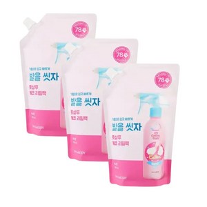 온더바디 코튼풋 발을 씻자 풋샴푸 비누향 리필, 1개입, 3개, 500ml