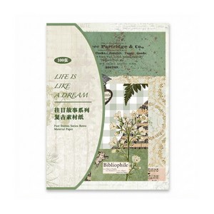 보스케 빈티지 다꾸 배경지 메모지, 꿈같은 기억, 1개, 100매