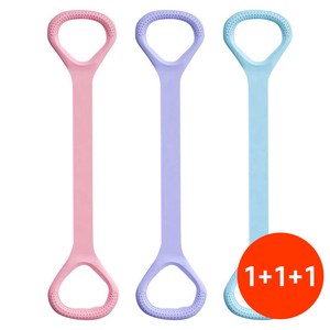 Izeriel 1+1+1요가밴드 초급용 스트레칭 밴드 팔자형 탄력 밴드 여성용 등 스트레칭 밴드 오픈숄더 체형 교정 운동용 탄력밴드 가정용 요가 헬스기구, 3개, 혼합색상