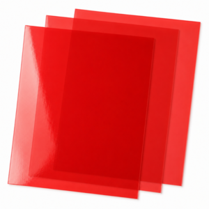 펴나나다 두꺼운 암기용 컬러 필름지 PVC 셀로판지 0.3mm, 3개, A4