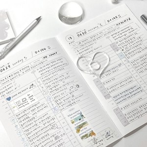 컬러미블루 ABD 플래너 (30분 단위 계획 1개월용), 화이트, 3개