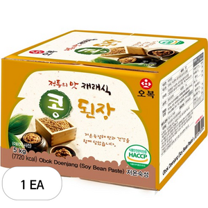 오복식품 재래식 된장 콩알, 5kg, 1개