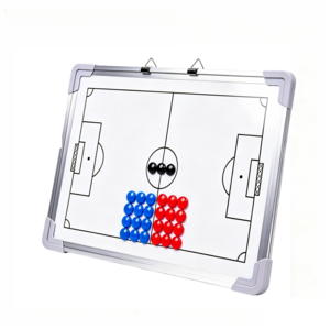 자석식 양면 축구 전술판 45x30.5cm 휴대용 작전판 세트, 1개, 흰색
