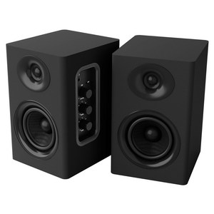 SAUNGYU 컴퓨터스피커 80W 2채널 PC 게이밍 하이파이 고음질 블루투스 북쉘프 액티브 앰프내장형 USB DAC 옵티컬 RCA 연결, 블랙, BK4020A