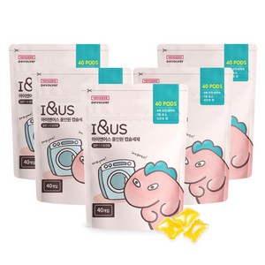 아이앤어스 올인원 초고농축 캡슐세제, 320g, 5개
