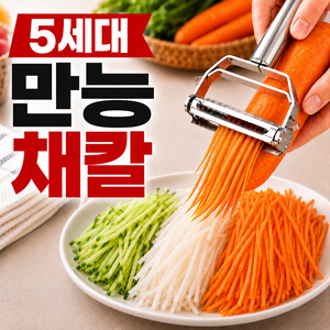 피노케 초스피드 만능 채칼 채썰기 슬라이서, 1개, 스텐리스 실버