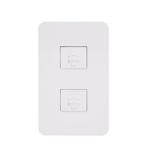 제일전기 디아트 통신 인터넷 8P+8P 랜선 2구 화이트, 1개