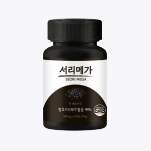 [공식] 서리메가 정품 발효서리태 맥스, 1세트, 60정