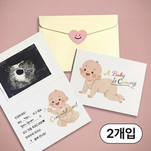 더솔트랩 임밍아웃 초음파 이벤트 카드, 2개, 베이비