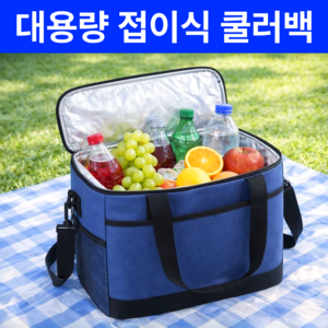 펠코스 보냉가방 대형 보냉백 쿨러백, 1개, 네이비