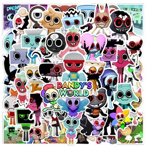 댄디의 세계 스티커 50pcs, Dandy's World, 1개