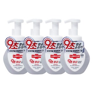랩신 센서티브 포밍 핸드워시 파우더리 허브향, 250ml, 4개