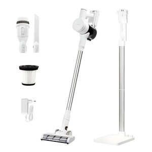 홈리아 BLDC 무선 청소기 충전거치대 세트, 화이트 + 그레이, 220BL