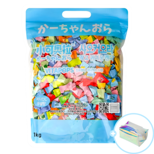 샤오커오라 비타팝스 무설탕 민트향 비타민C 캔디 12종 세트, 1세트, 1kg