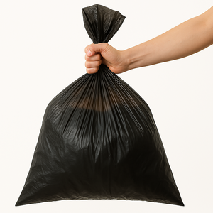 [착한비닐] 검정 재활용봉투 쓰레기봉투 비닐봉투 80리터 50매, 80L, 1개