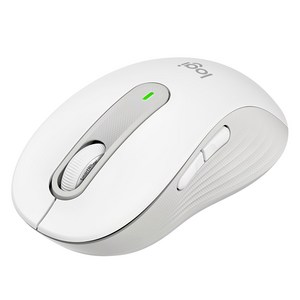 로지텍 시그니처 무소음 무선 마우스 중형 M650 + 마우스 피트, 오프화이트