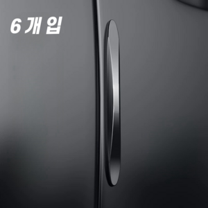 엘리블트 흔적없는 자동차 부드러움 문콕방지 도어가드, 6개, 블랙