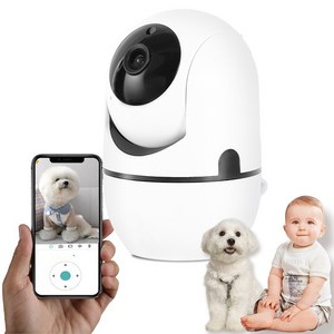 CCTV 스마트 가정용 고화질 카메라 홈캠 실내용 실시간 모니터링 회전형 사각지대 최소화 양방향 오디오(메모리카드 미포함), CS201-BT, 1개