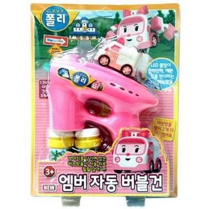 로보카폴리 엠버 자동 버블건, 핑크, 1개