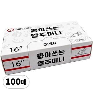 100매 한장 쏙 티슈형 뽑아쓰는 비닐 짤주머니 낱장 100장, 16인치 40cm, 1개