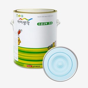 삼화 아이생각 수성 벽지벽면 무광페인트 4L, 클리어데이, 1개