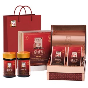 홍삼정 프리미엄 홍삼농축액 건강기능식품 5대 기능성 + 쇼핑백, 2개, 240g