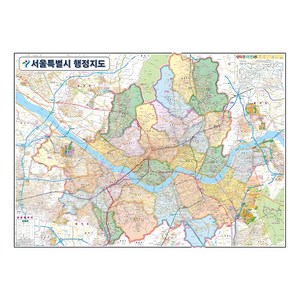 지도닷컴 서울특별시 행정지도 110 x 78 cm + 전국행정도로지도, 1세트