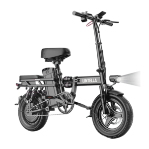 똥띵 전기 자전거 접이식 초경량 48V 전동 고출력 PAS 2인승 배달용 출퇴근 전기자전거, 기본형, 6Ah