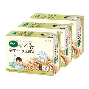 순작 유기농 우리아이 첫 보리차 티백, 160g, 20개입, 3개