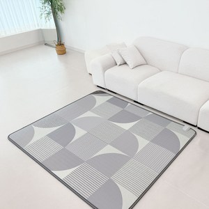 (주)한일의료기 유니크 그레이 거실용 전기장판 전기매트, 중형 150x183cm