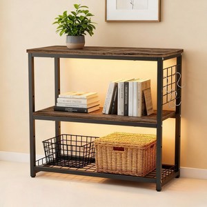 어항 선반 받침대 3단 다용도 일체형 테이블 받침대 수족관다이 어항 진열대, 1개, MW8613