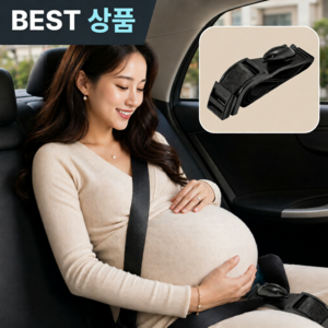 플러클 임산부 안전벨트 고정 벨트클립 돌고래, 1개, 딥블랙