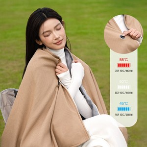 USB 온열담요 휴대용 전기담요 무릎 발열 담요 이불 어깨 무릎 온열 사무실 학생 캠핑, 살구색, 150*80cm