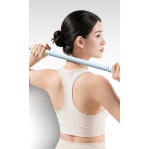 다기능 요가 마사지스틱 논슬립 손잡이 근육이완 스트레칭봉 홈트용, 스카이블루, 1개