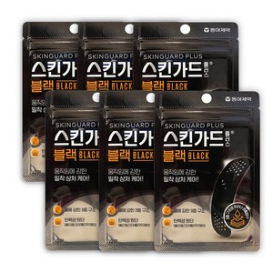 스킨가드 플러스 블랙, 4개입, 6개