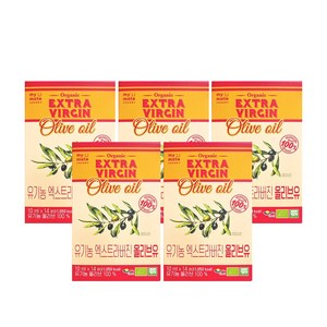 마이메이트 유기농 엑스트라버진 올리브오일 14p, 140ml, 5개