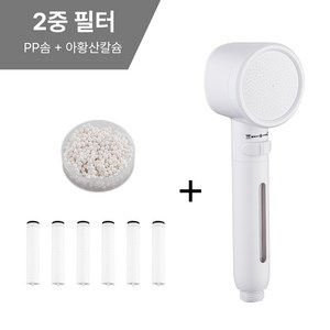 HIGHEND 필터샤워기 고압 수압상승 ABS 필터 샤워기 헤드, 화이트, 1개