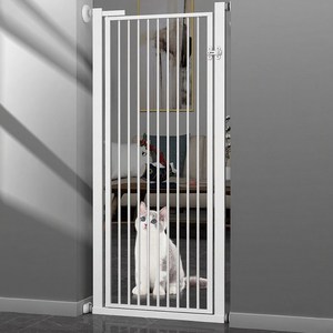 반전 반려동물 안전문 고양이 강아지 울타리, 1개, 흰색