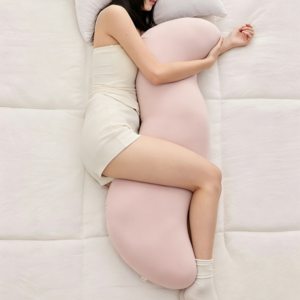 차이첸 냉감 바디필로우 롱쿠션 옆잠긴베개 다리쿠션 인체공학 숙면 좋은, 핑크