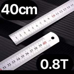 쿠키식스 스테인레스 스틸 직자 40cm, 1개, 실버